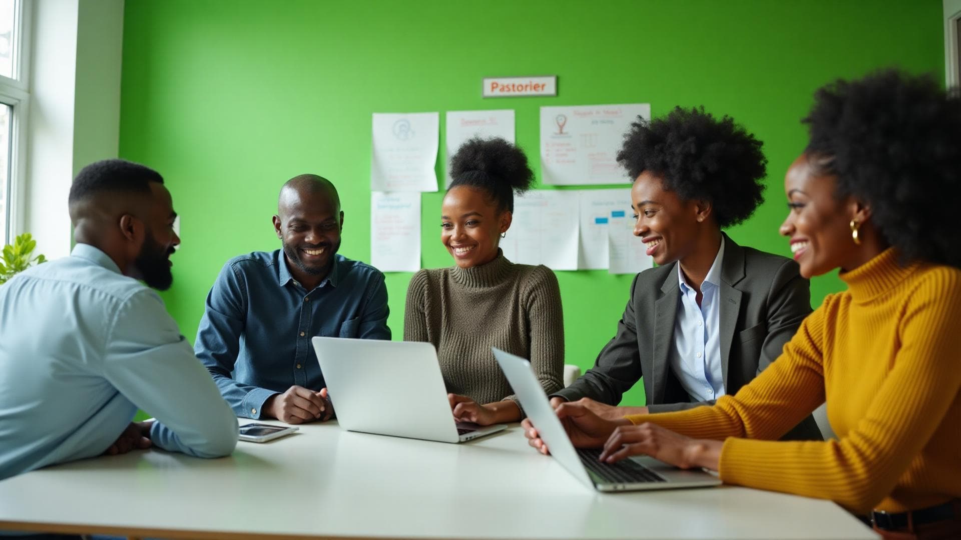 Equipe backbone75 trabalhando em projetos inovadores